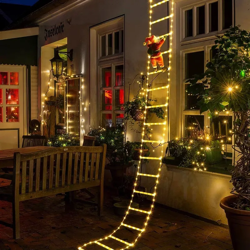 Outdoor Lighting Strip - LED Ladder Light for Santa Claus