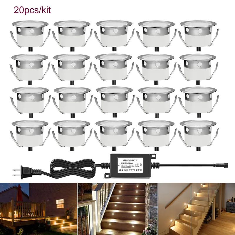 Outdoor Lighting Voltage - QACA LED Low Voltage Recessed Deck