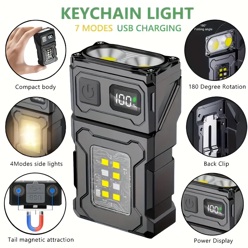 Outdoor Lighting Guide - Mini Rechargeable LED Pocket Flashlight Portable