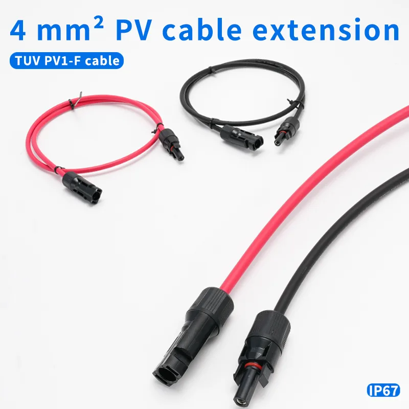 Outdoor Lighting Extension Cable - 1 Pair of Red and Black