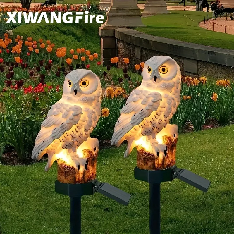 Outdoor Lighting Guide - Solar Owl Statue Garden Light LED