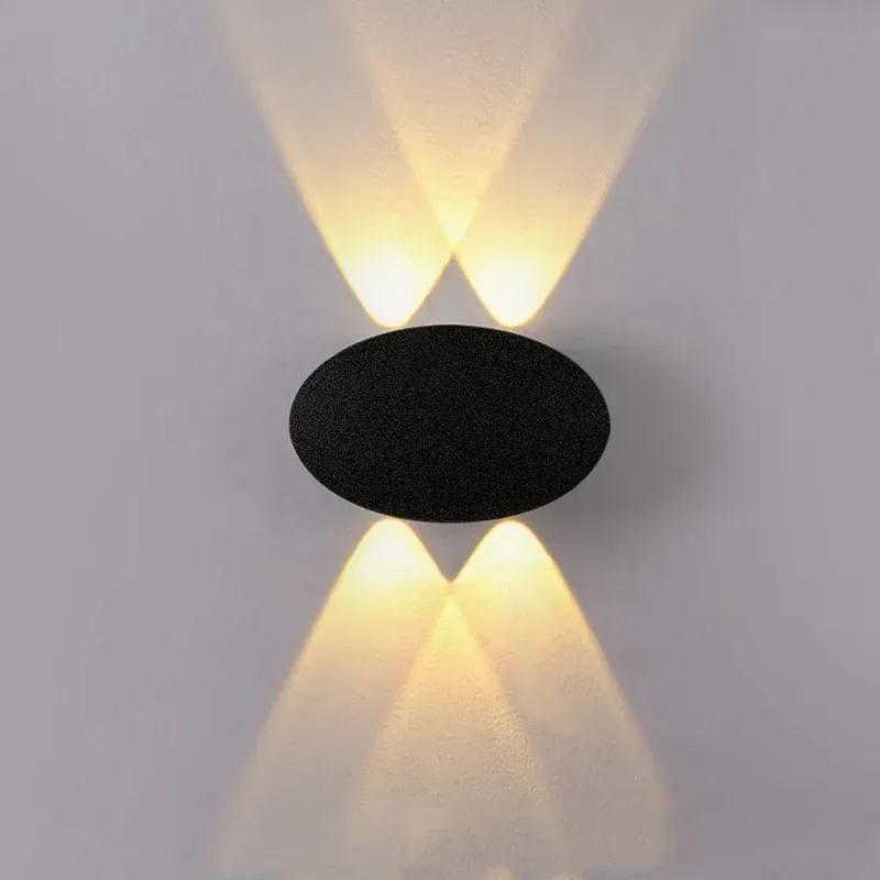 Outdoor Lighting Voltage - Modern Simple LED 4W Oval Outdoor