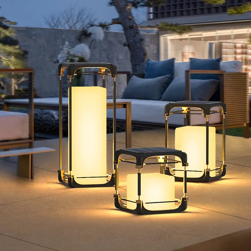 Outdoor Lighting For Garden - Luminous floor lamp courtyard solar LED