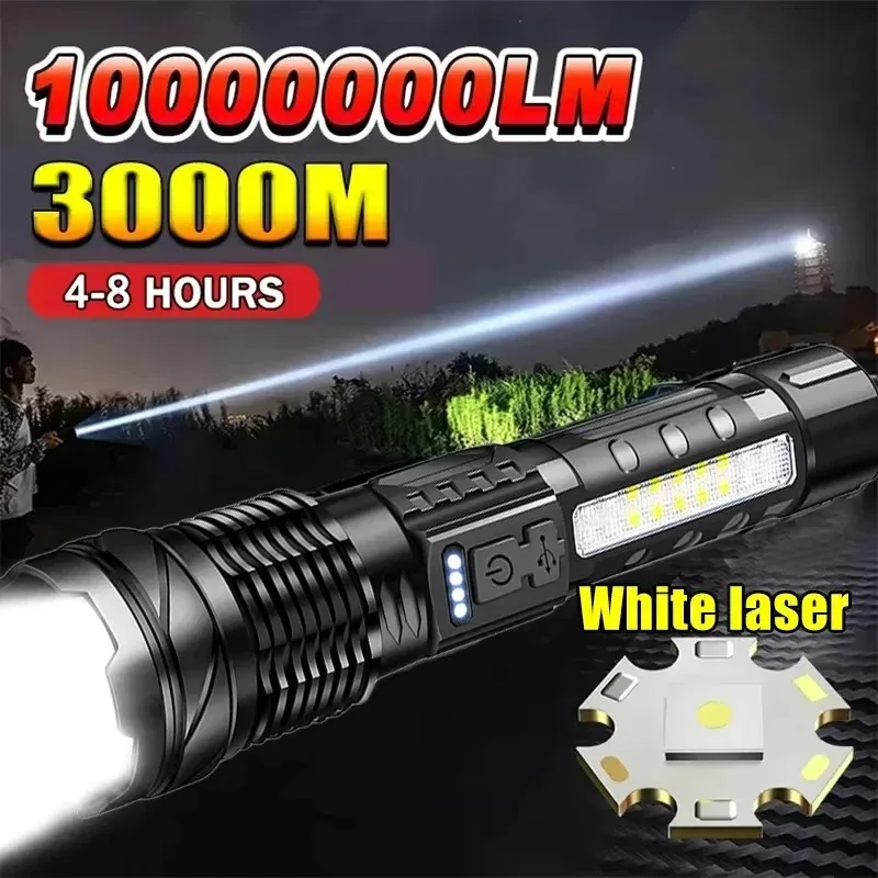 Outdoor Lighting Guide - Powerful LED Flashlight Battery Display USB