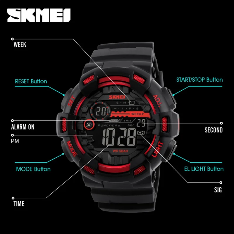 SKMEI Sports Outdoor Chrono Di - Outdoor Lighting Collections recension och pris