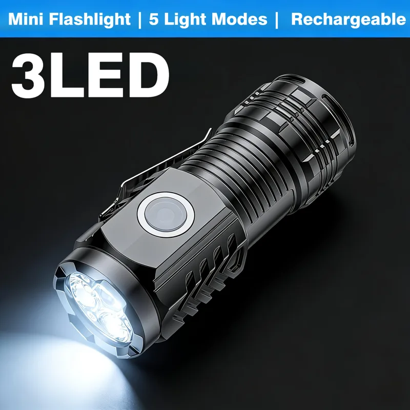 Portable Mini 3 LED Handheld F - Outdoor Lighting Guide recension och pris