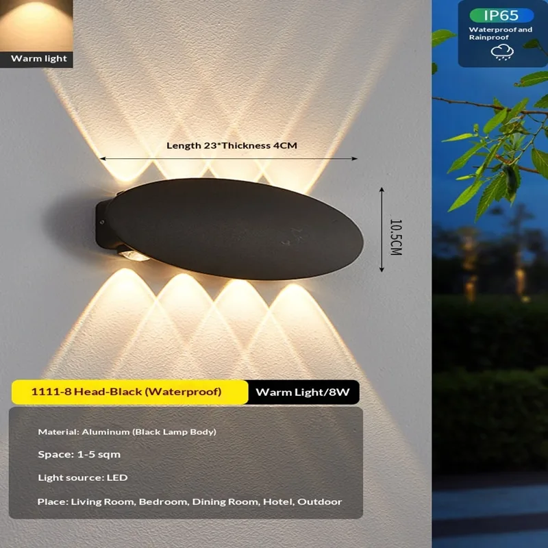 Modern Simple LED 4W 6W 8W Ova - Outdoor Lighting Voltage recension och pris