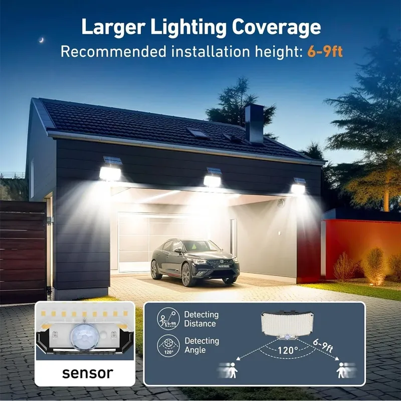 234LED Solar Outdoor Lights Mo - Outdoor Lighting For Garden recension och pris