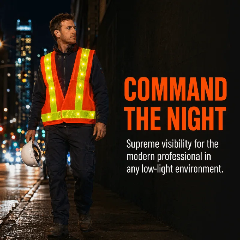 Mesh Fabric LED Safety Vest Re - Outdoor Lighting Strip recension och pris
