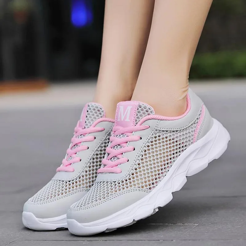 Summer Breathable Sneakers Wom - Outdoor Lighting Ideas For Front Of House recension och pris