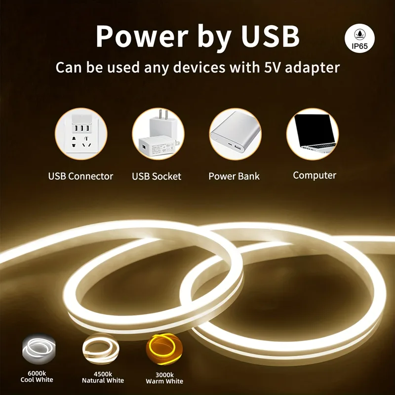 Neon LED Light Strip 5V USB Mo - Outdoor Lighting Strip recension och pris