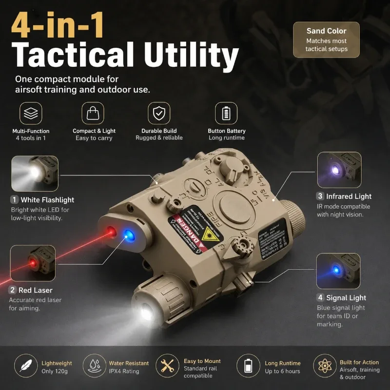 PEQ15 Portable Outdoor Tactica - Outdoor Lighting Collections recension och pris