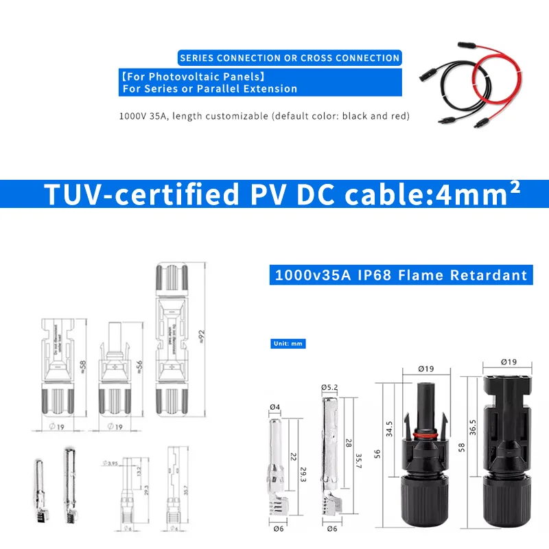 1 Pair of Red and Black Double - Outdoor Lighting Extension Cable recension och pris