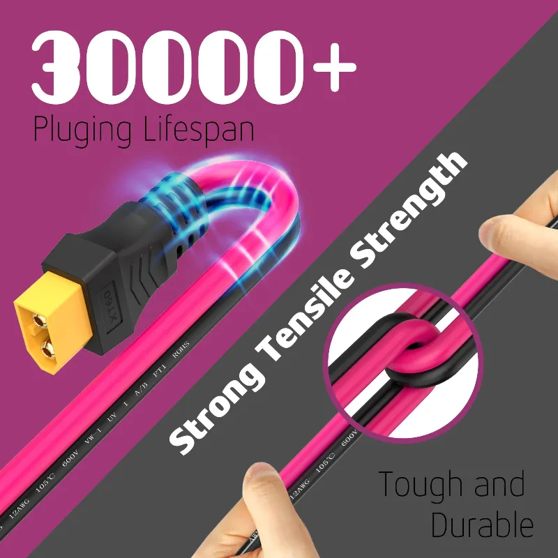XT60 Extension Cable 12AWG XT6 - Outdoor Lighting Extension Cable recension och pris