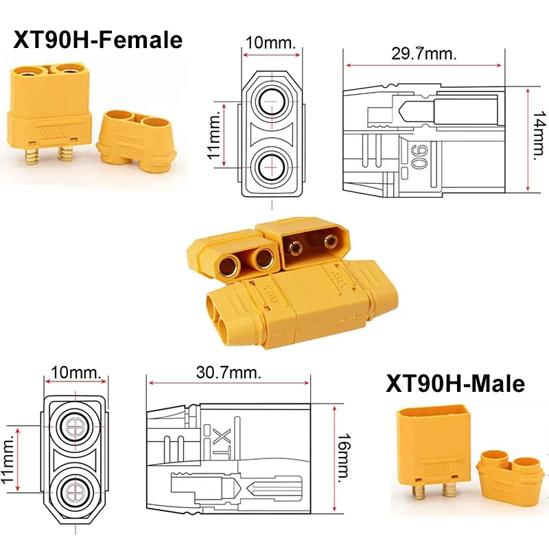 XT90 Female/Male to Solar Conn - Outdoor Lighting Extension Cable recension och pris