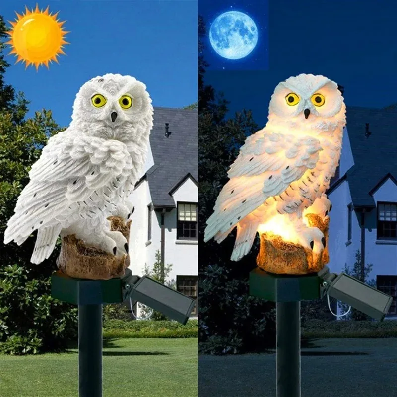 Solar Owl Statue Garden Light  - Outdoor Lighting Guide recension och pris
