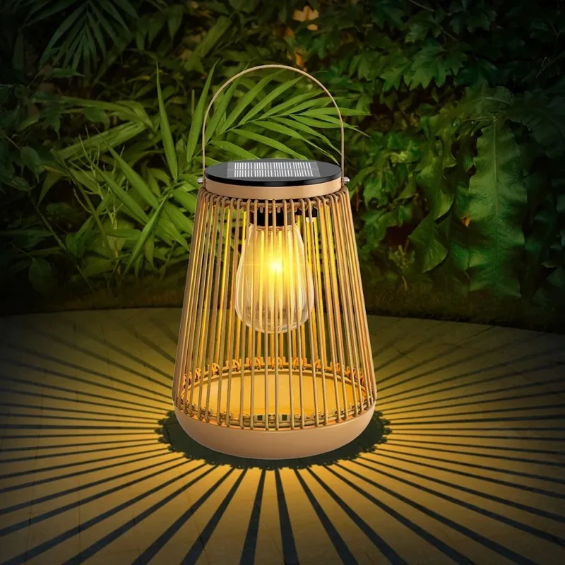 IP65 Waterproof Solar Rattan L - Outdoor Lighting For Garden recension och pris