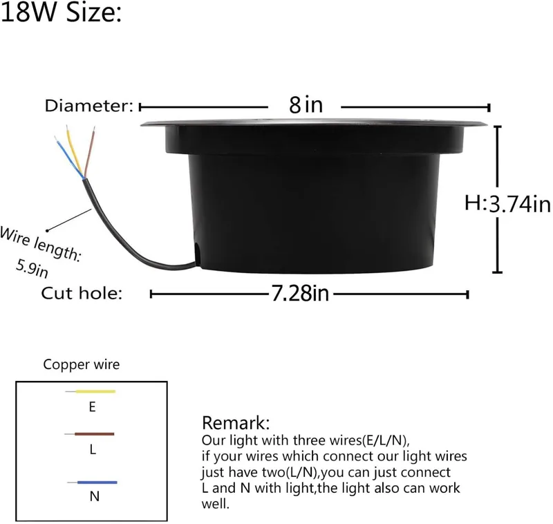 18W Outdoor Ground Lights,Diam - Outdoor Lighting Voltage recension och pris