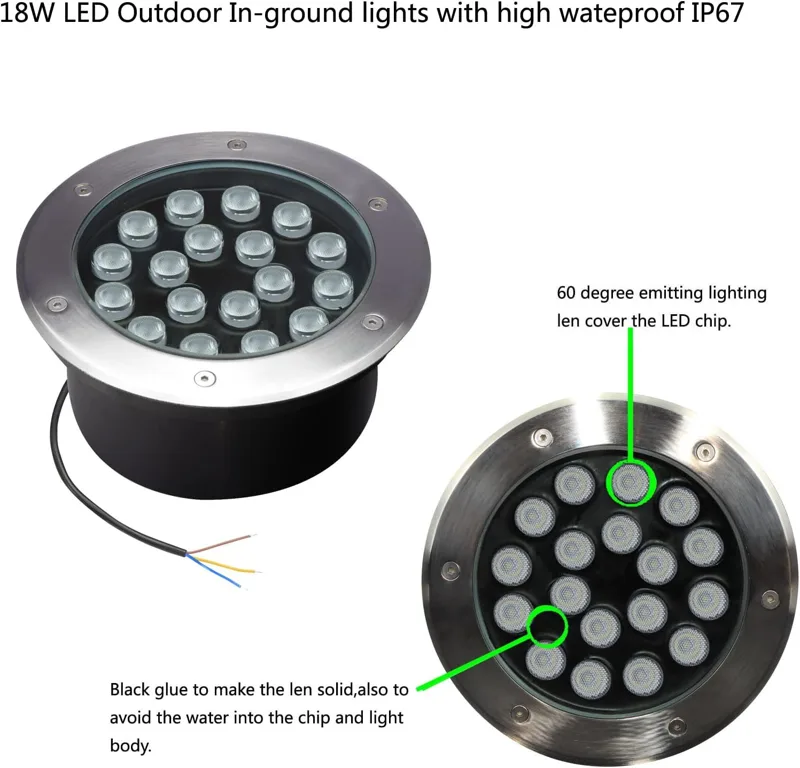 18W Outdoor Ground Lights,Diam - Outdoor Lighting Voltage recension och pris