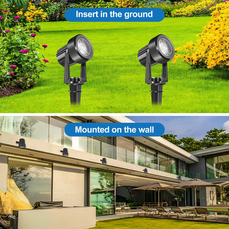 4/6/8LEDS 3000K Outdoor Spotli - Outdoor Lighting Voltage recension och pris