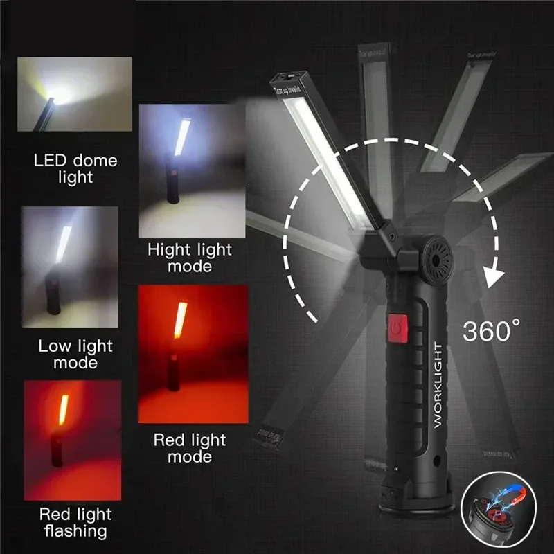 LED COB Flashlight USB Recharg - Outdoor Lighting Guide recension och pris