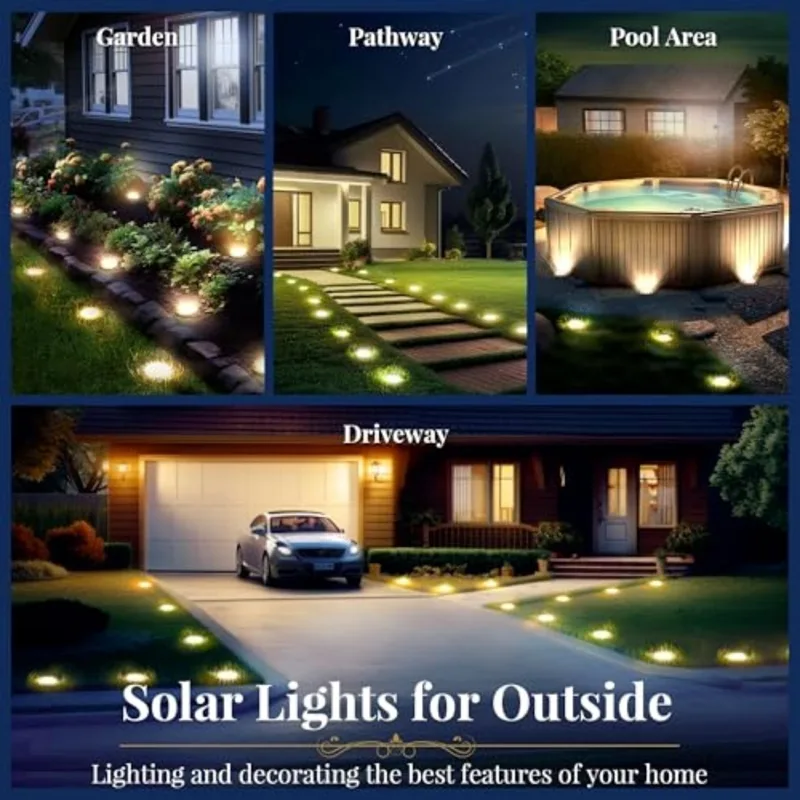 Solar Ground Lights Solar Ligh - Outdoor Lighting For Garden recension och pris