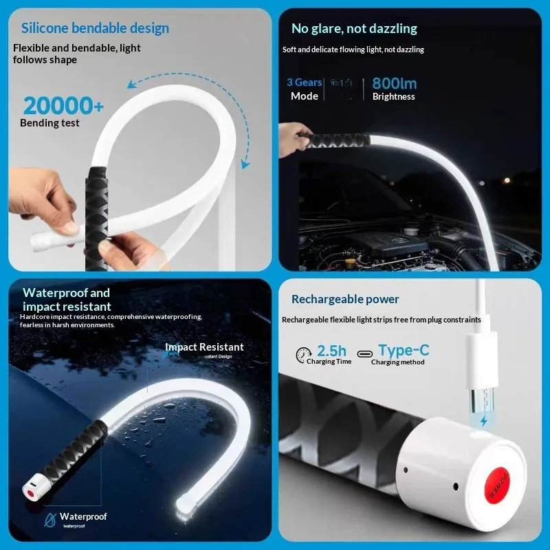 1Pc Flexible Bendable Multi-Fu - Outdoor Lighting Strip recension och pris