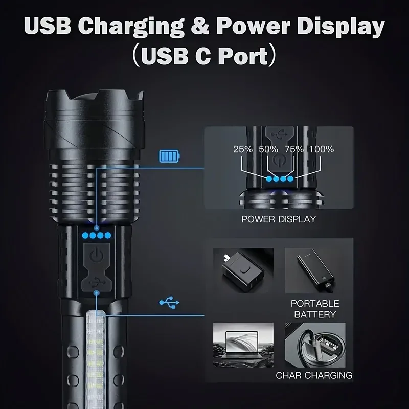 Powerful LED Flashlight Batter - Outdoor Lighting Guide recension och pris