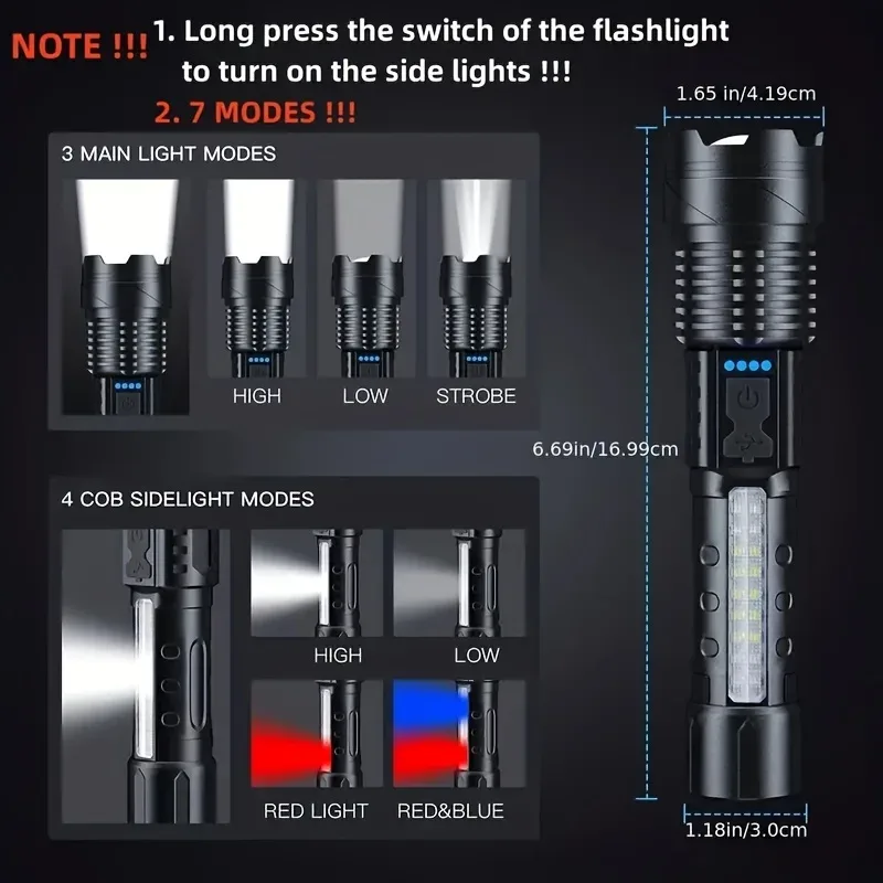 Powerful LED Flashlight Batter - Outdoor Lighting Guide recension och pris